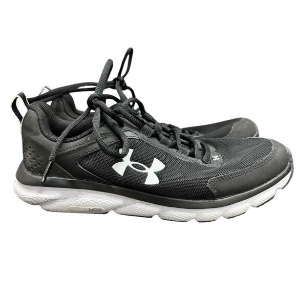 Under Armour Charged Assert 10 Black Running Shoes Women’s Size 8 Sneakers - Picture 1 of 10